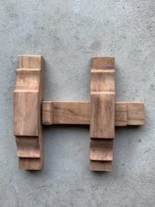 Großer Tuerriegel aus Holz Handarbeit